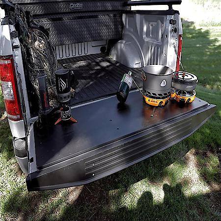 Tailgate Panel: Bolt-On, UV/ Extreme Weather Resistant, Black, 1/2" Thk HDPE Polymer Composition