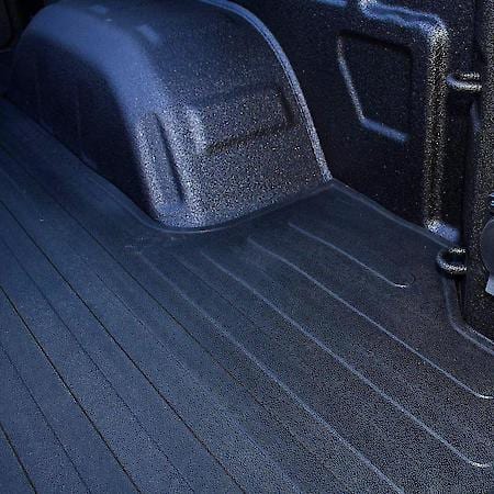 Truck Bed Mat: Direct-Fit, Drop-In, Without Raised Edges, Textured Pebble Surface Design, Black
