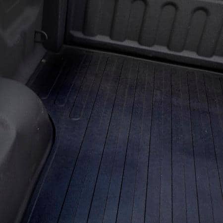 Truck Bed Mat: Direct-Fit, Drop-In, Without Raised Edges, Textured Pebble Surface Design, Black