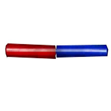 Light Bar: 36" L, Led, Red/Blue, Clear Lens, 64 Strobe Patters, Black Housing, Surface Mount