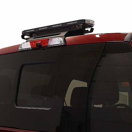 Light Bar: 24 Inch Length; Full Bar; Roof Mount; Amber Strobe Led; Clear Lens