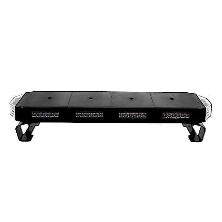 Light Bar: 24 Inch Length; Full Bar; Roof Mount; Amber Strobe Led; Clear Lens