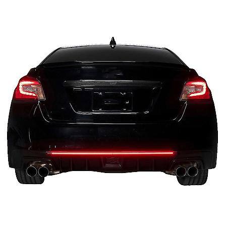 Center High Mount Stop Light: Direct Fit, Red Lens, Tinted Polycarbonate Housing, Clear Bulb, Plug And Play