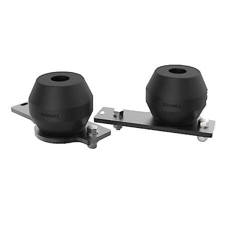 Leaf Helper Spring: Rubber Spring, 1800Lb Load, Rubber, With Helper Springs/Mounting Plate/Hardware