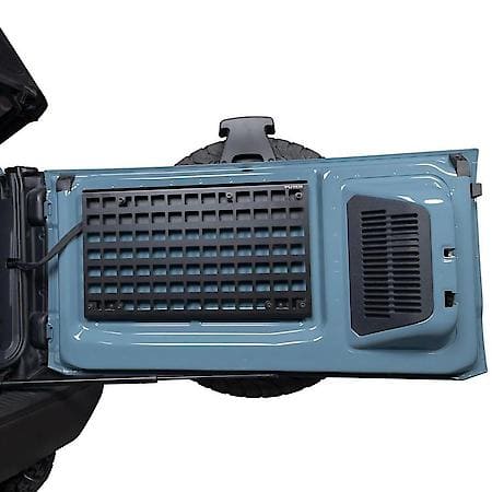 Cargo Carrier: Tailgate Mount, Powder Coated Black, Aluminum, Bolt On, Tonneau Cover Compatible