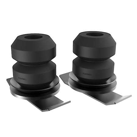 Leaf Helper Spring: Rubber Spring, Frame Mount, AEON Hallow Rubber, With Helper Springs/Brackets