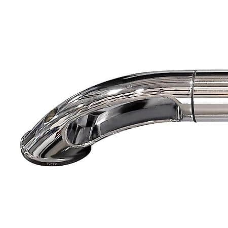 Truck Bed Side Rail: Rail Design - 2-1/2 Inch Round High-Polished Stainless Steel Tubes