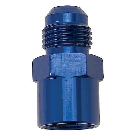 6 AN Male To 14mm x 1.5 FeMale Adapter Blue Anodized