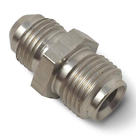8 AN Male To 5/8-18 Inverted Flare Male Adapter Steel Endura Finish
