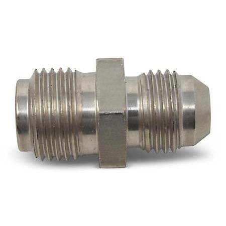 8 AN Male To 5/8-18 Inverted Flare Male Adapter Steel Endura Finish