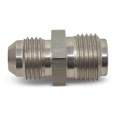 8 AN Male To 5/8-18 Inverted Flare Male Adapter Steel Endura Finish