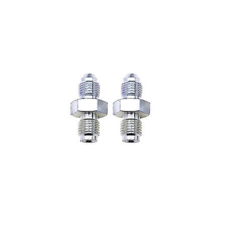 3 AN Male To 3/8-24 Inverted Flare Male Brake Adapter Steel Endura Finish Qty: 2