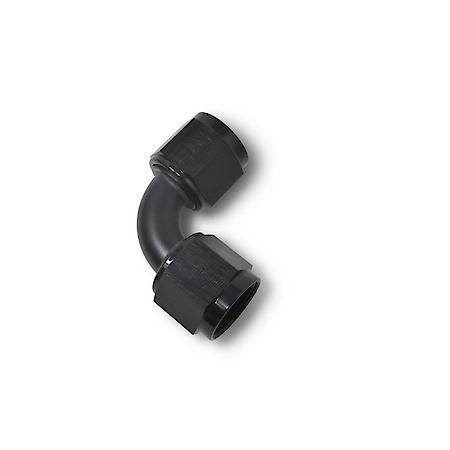 8 AN FeMale 90 Deg To AN FeMale Adapter Black Anodized