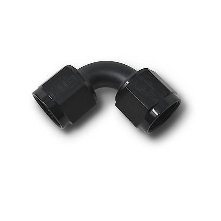 8 AN FeMale 90 Deg To AN FeMale Adapter Black Anodized