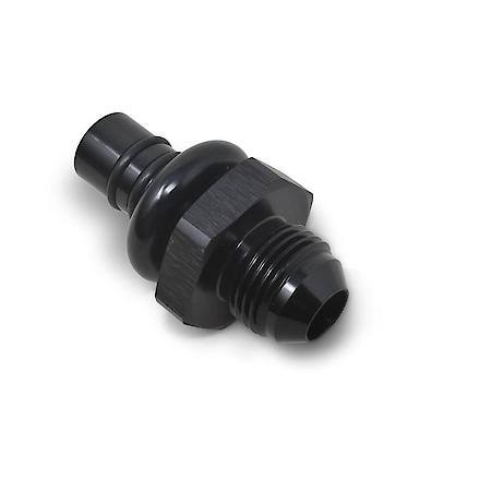 EFI Ford Adapter 6 AN Male To 14mm Quick Disconnect Male Black Anodized