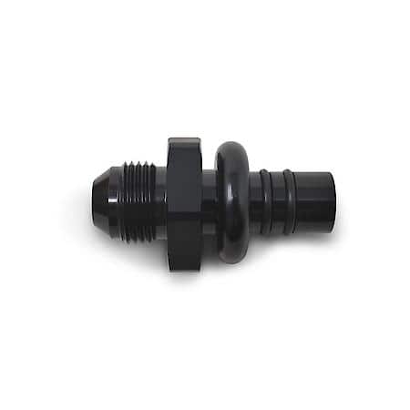 EFI Ford Adapter 6 AN Male To 14mm Quick Disconnect Male Black Anodized