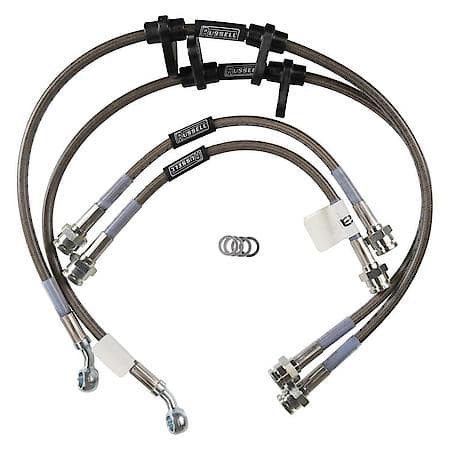 Street Legal Brake Line Kits For 1992-1995 Honda Civic Braided Stainless Steel