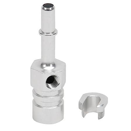 EFI Adapter 3/8" SAE Quick Disconnect FeMale with 1/8" NPT FeMale Side Port Natural