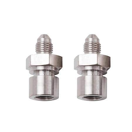 3 AN Male To 3/8-24 Inverted Flare FeMale Brake Adapter Steel Endura Finish Qty: 2