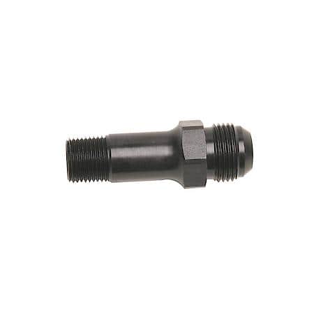 12 AN To 1/2" NPT Male Extended Length 3" Black Anodized