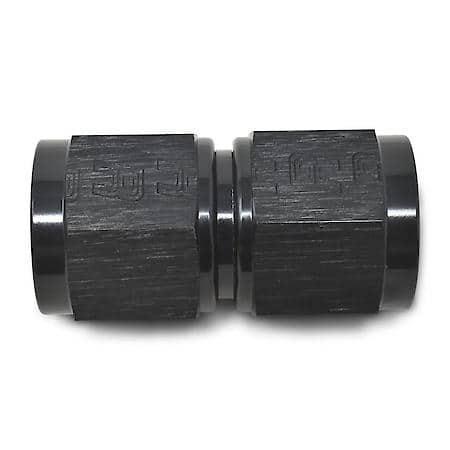6 AN FeMale Straight To AN FeMale Adapter Black Anodized