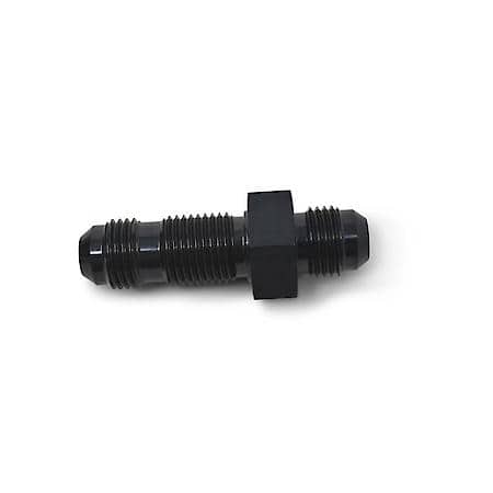 6 AN Bulkhead Straight Black Anodized