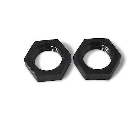 8 AN Male 90 Degree To 3/8" NPT Male Adapter Black Anodized