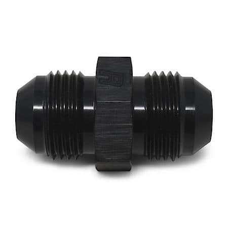 4 AN Male To AN Male Adapter Black Anodized