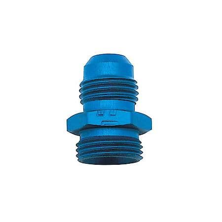 6 AN Male To 5/8-20 Male Thread Carb Adapter Blue Anodized