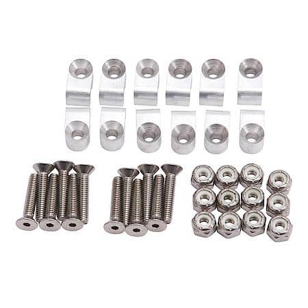 Billet 3/16in. Tubing Clamp Natural Finish