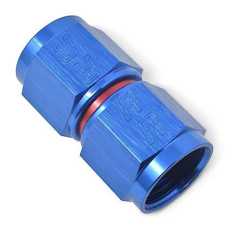 10 AN FeMale Straight To AN FeMale Adapter Red & Blue Anodized