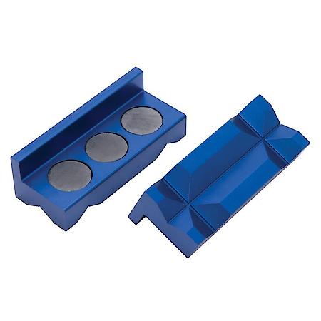 Billet Aluminum Vice Jaws Blue Anodized