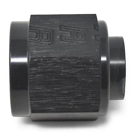 12 AN Cap Black Anodized