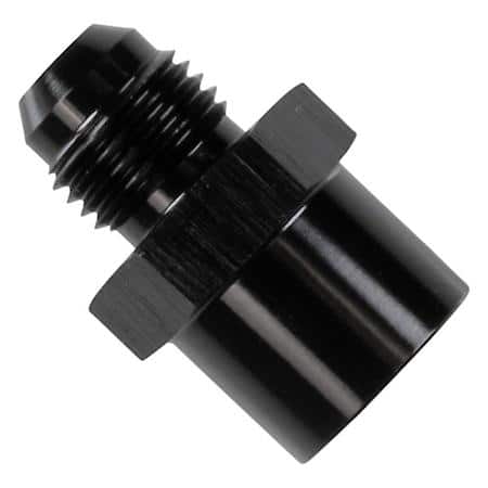 6 AN Male To 16mm x 1.5 FeMale Adapter Black Anodized