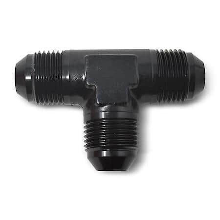 8 AN Male Tee Black Anodized