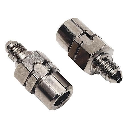 3 AN Male To 7/16-24 Inverted Flare FeMale Brake Adapter for Mustang Left Side Steel Endura Finish