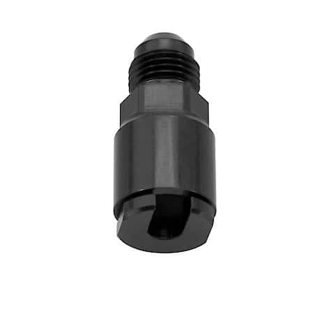 EFI Aadpter 6 AN Male To 1/4 SAE Quick Disconnect FeMale Black Anodized