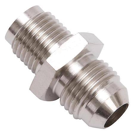 6 AN Male To 1/2-20 Inverted Flare Male Adapter Steel Endura Finish