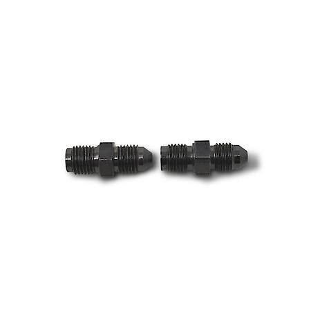 3 AN Male To 3/8-24 Inverted Flare Male Brake Adapter Steel Black Anodized Qty: 2