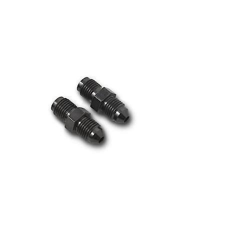 3 AN Male To 3/8-24 Inverted Flare Male Brake Adapter Steel Black Anodized Qty: 2