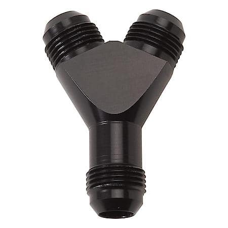 Fitting No. 6 AN Male Y Adapter BLK Anodized