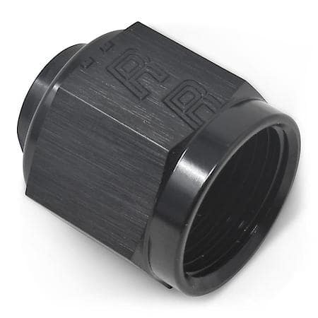 6 AN Cap Black Anodized