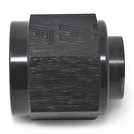 6 AN Cap Black Anodized
