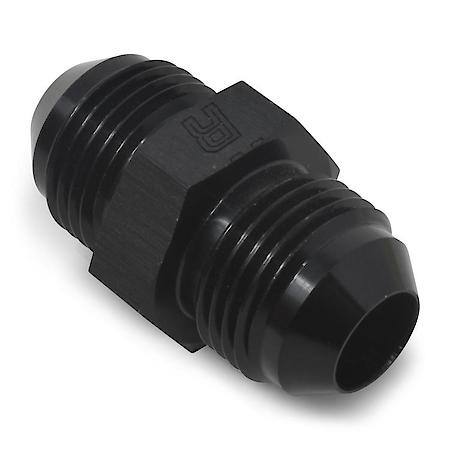 10 AN Male To AN Male Adapter Black Anodized