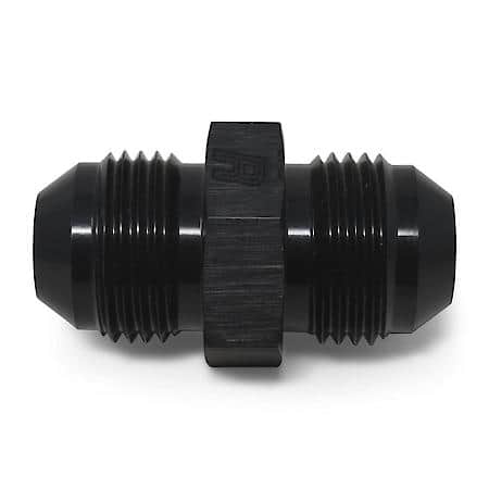 10 AN Male To AN Male Adapter Black Anodized