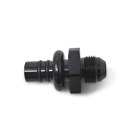 EFI Ford Adapter 6 AN Male To 12mm Quick Disconnect Male Black Anodized