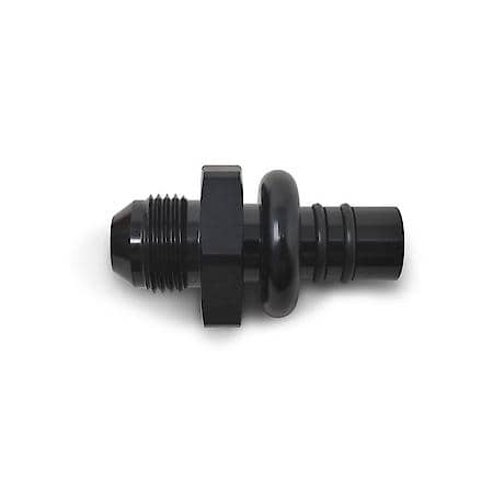 EFI Ford Adapter 6 AN Male To 12mm Quick Disconnect Male Black Anodized