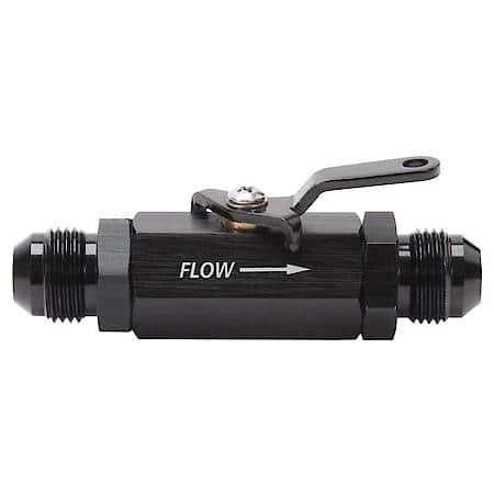 Shutoff Valve-8 AN Male Black Finish