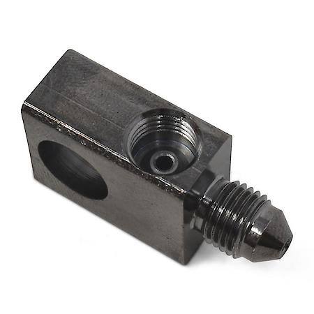 3 AN Male To 3/8-24 Inverted Flare FeMale To 3/8-24 Inverted Flare FeMale Brake Adapter Tee Steel Black