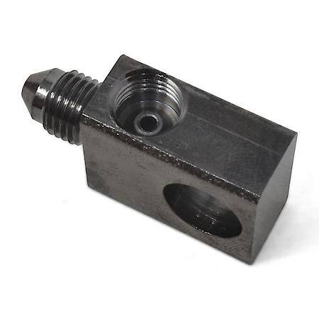 3 AN Male To 3/8-24 Inverted Flare FeMale To 3/8-24 Inverted Flare FeMale Brake Adapter Tee Steel Black